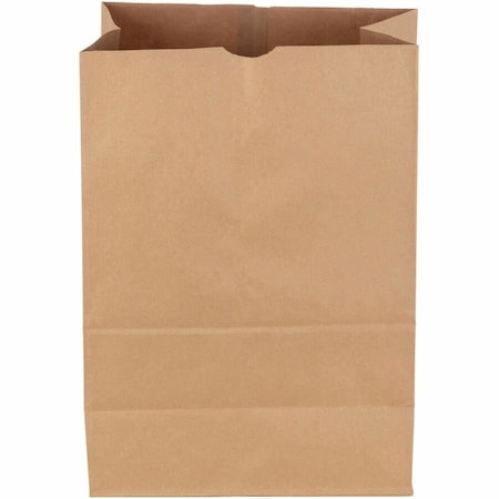Zoro Select Shopping Bag Flat Bottom 1/6 BBL, Brown Pk400 80080