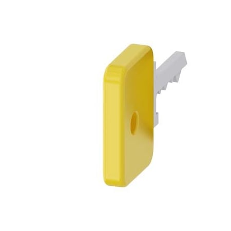 Siemens Key for key-operated switch O.M.R., lock number 73033, yellow 3SU1950-0FM30-0AA0-ZY19