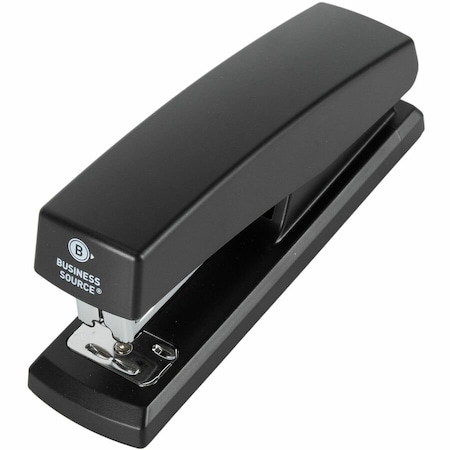 Business Source Manual Stapler, Black, Partial Strip BSN03197