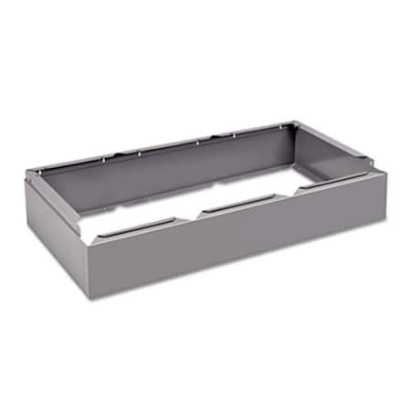 Paperperfect Three Wide Closed Locker Base  36w x 18d x 6h  Medium Gray PA188528
