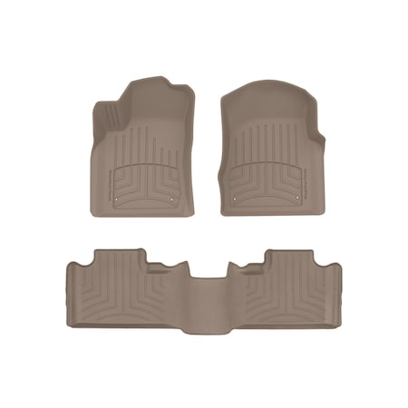 Weathertech Tan, Front and Rear FloorLiner HP 454851-453242IM