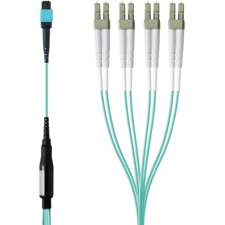 Belkin Mtp To Lc Fiber Optic Cable; Mtp/4X Lc; 50/125; Om3; Plenum;1 Meter F2CF005-1M