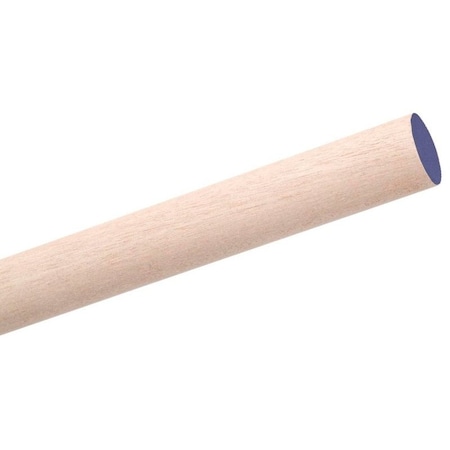 Waddell Dowel Rod, 78 in Dia, 48 in L, Birchwood 6714UB