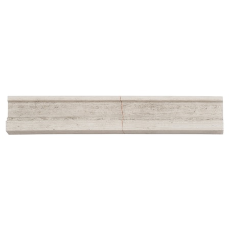 Apollo Tile 2x12 Wooden Grey Marblee Polished Chair Rail Tile Trim 1.67 sqft/case, 10PK APLMGR885PA