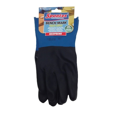 Spontex Bench Mark Neoprene Cleaning Gloves L Black 33003ZQK