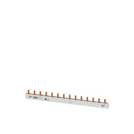 Siemens Pin Busbar, 10mm2 connection: 3p 14x MCB 1-pole touch protected 14MW fixed 5ST3613-4