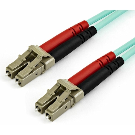 Startech.Com 15m 50ft LC/UPC to LC/UPC OM4 Multimode Fiber Optic Cable, 50/125m LOMMF/VCSEL Zipcord 450FBLCLC15
