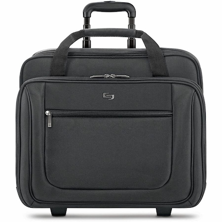 Solo New York Rolling Carrying, Fits 17.3'' Laptops, 14'' x 16.8'' x 5'', Black PT1364