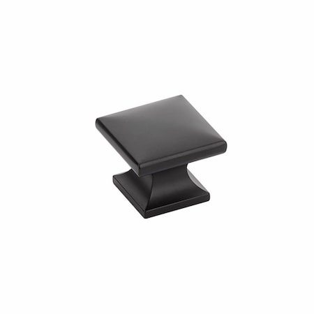 Schaub 1-3/8in Northport Square Cabinet Knob Matte Black Finish 219-MB