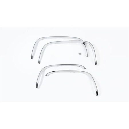 Putco Fender Lip Trim, Full Wheel Well; Polished; Stainless Steel; 2 Inch Width; With Trim For 4 97280