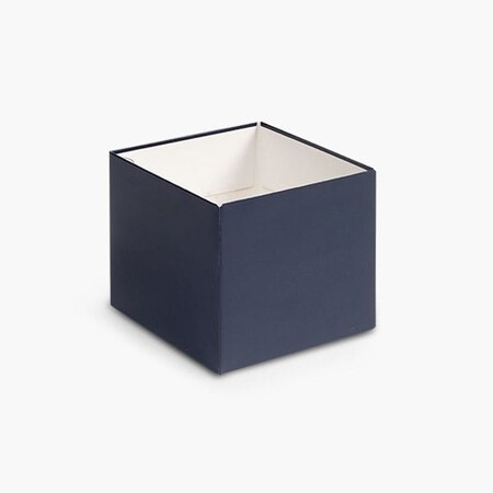 Nashville Wraps Matte Navy Blue Box Base, 4x4x3.5, 25PK GBB04NB