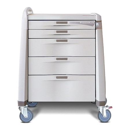 Capsa Healthcare Procedure Treatment Cart, 250lb, Assembled AM-PT-INT-KEY