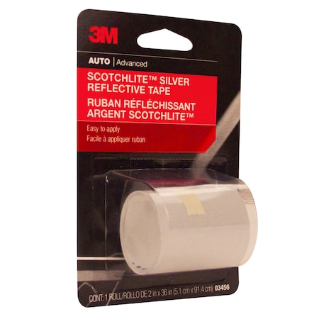 3M Scotchlite 3M Reflective Tape, 03456, 2 in x 36 in, 24PK 3456