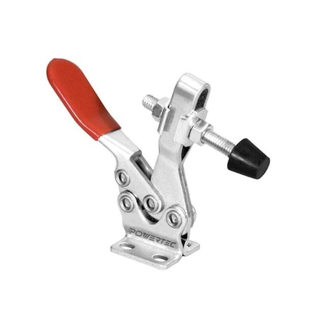 Powertec Toggle Clamp, 500 lbs Cap., 225D Quick Release Horizontal Clamps, Antislip Rubber Pressure Tip 20301N