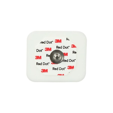 3M ECG Monitoring Electrode Foam Backing Non-Radiolucent Snap Connector, 2560, 50PK 368360_BG