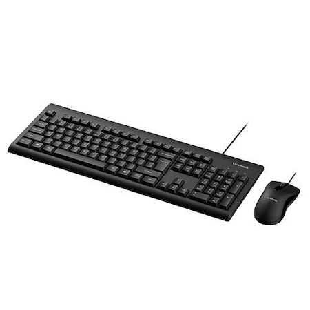 Viewsonic CU1251 Wired Keyboard and Mouse Combo, Classic Design, Office or Home, ENGLISH CU1251/ENG