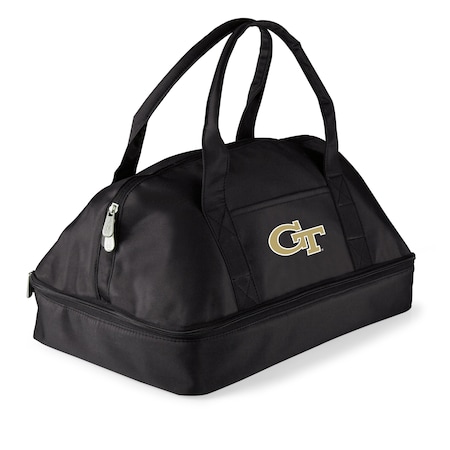 Picnic Time Family Of Brands NCAA Georgia Tech Yellow Jackets Potluck Casserole Carrier - Insulated Thermal Food Carrier 650-00-175-194-0