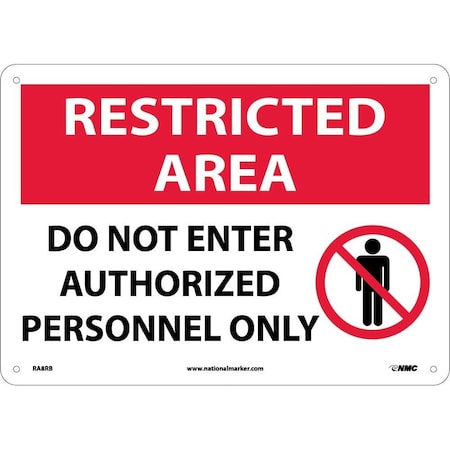 Nmc Restricted Area Do Not Enter Sign, RA8RB RA8RB
