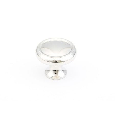 Schaub 1-1/4in Country Traditional Cabinet Knob Polished Nickel Finish 711-PN