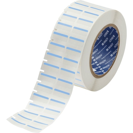 Brady Color Polyester Laboratory Labels 0.375 in H x 1 in W Blue, White 3000/RL THT-152-494-BL
