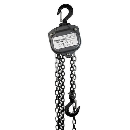 Oz Lifting Products Manual Chain Hoist, 50 ft Chain L, Gray OZIND005-50CH