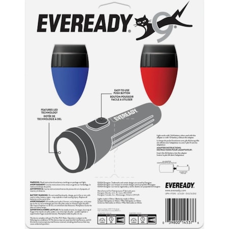 Eveready 7 Lm. LED 2D General Purpose Flashlight Set EVLC1L1D12.1
