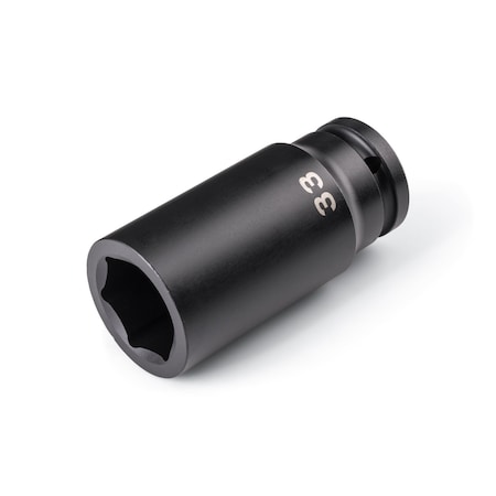 Tekton 3/4 Inch Drive x 33 mm Deep 6-Point Impact Socket SID33133