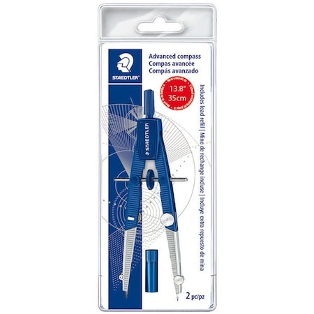 Staedtler 2piece Advanced Student Compass, BeSr STD550WP01