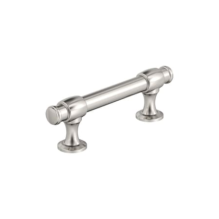 Amerock Winsome 3 inch 76mm Center-to-Center Polished Nickel Cabinet Pull BP36770PN