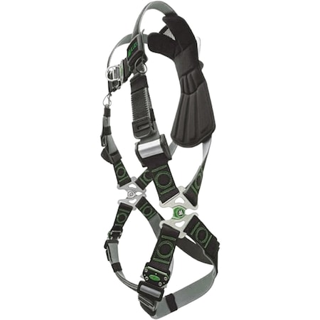 Miller Premium Full-Body Harness w/DualTech Webbing, 5 Points of Adjustment, Back D-Ring, Quick-Connect Chest RDT-TB/UBK