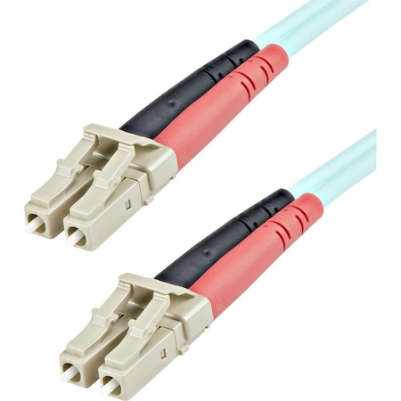 Startech.Com 1m 3ft LC/UPC to LC/UPC OM3 Multimode Fiber Optic Cable, Full Duplex 50/125m Zipcord Fiber A50FBLCLC1