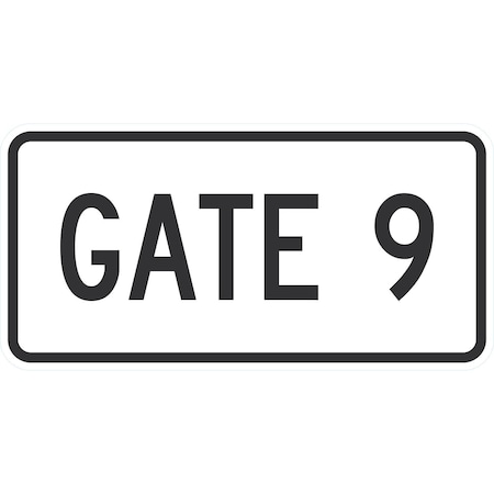 Lyle Gate 9, 24x12, Non-Reflective, White G-11704-NA_24x12