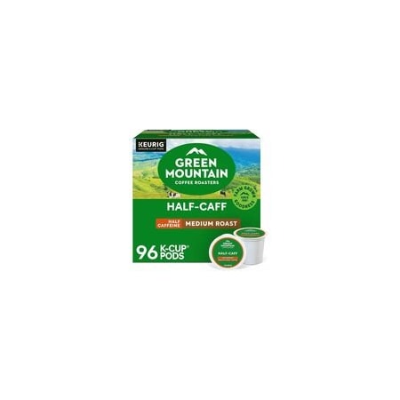 Green Mountain Coffee Roasters K-Cup Half-Caff Coffee, Compatible with Keurig Brewer, K-Cup, Half Caff, 24PK 5000330138