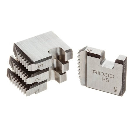 Ridgid Pipe Thread Die, 3/4 In, For SS, 4 Pc 37920