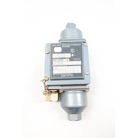 Allen Bradley PRESSURE DIFFERENCE CONTROL SWITCH 600V-AC 836T-D450J