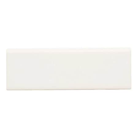 Daltile Restore Bright White 2 in. x 6 in. Glazed Ceramic Bullnose Trim Tile (0.1 sq. ft./each) RE15S4269CC1P2