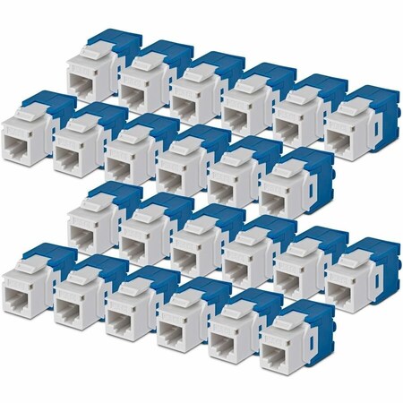 Startech.Com 24-PACK OF CAT6 RJ45 UTP KEYSTONE JACKS IS IDEAL FOR PATCH PANELS AND WALL PLATE, 24PK C6KEYTL180WH24PK
