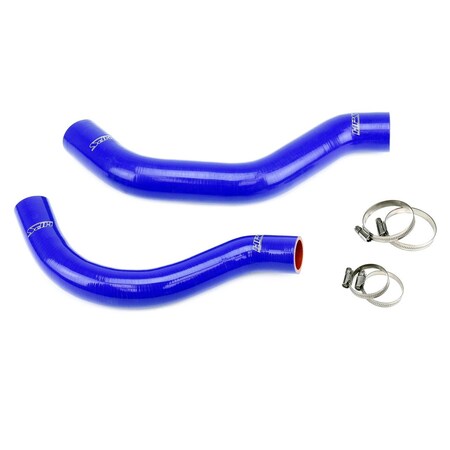 Hps Performance High Temp Reinforced Silicone Radiator Coolant Hose Kit, Blue, 57-2001-BLUE