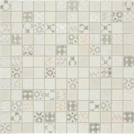 Daltile Uptown Glass 1in x 1in Metro Mosaic, 21.00 SQFT Per Carton, 20PK UP0711MS1P