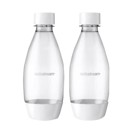 Sodastream Carbonator Bottle, 0.5 L Capacity, Plastic, White 1748261010