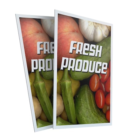 Signmission Fresh Produce, Plastic Signs Only 24 Inch x 36 Inch, Corrugated Plastic, 2PK CSB-2436-2PACK-Fresh Produce