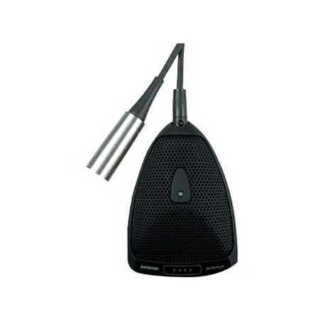 Shure BOUNDARY CONDENSER MICROPHONE, HALF SUPERCARDIOID, TA4F, PROGRAMMABLE BUTTON MX393/S
