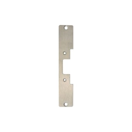 Hanchett Entry Systems Faceplate 7-15/16in x 1-7/16in, Cylindrical Latch, Aluminum Frame, 630/US32D Stainless Steel 502-630