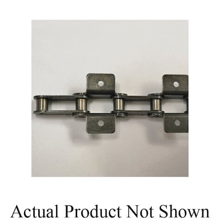 Tsubaki Double Pitch Standard Conveyor chain, 10 ft OAL, 1-1/2 P, 0.469 Dia x 1/2 in W Roller C2060HSK19LRB