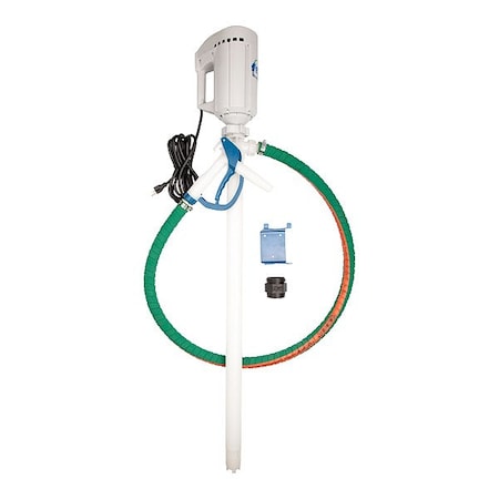 Finish Thompson Electric Drum Pump, PVDF, 1 hp, 115 V AC PFV-40 & M3TV Kit