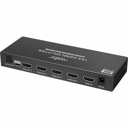 Rocstor TRUEREACH 8K ULTRA HD 1X4 HDMI SPLITTER - 8K at 60HZ, 4K at 120HZ - ONE HDMI INPUT T Y10G012-B1