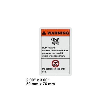 Genie REPLACEMENT DECAL-HOT PARTS 237605