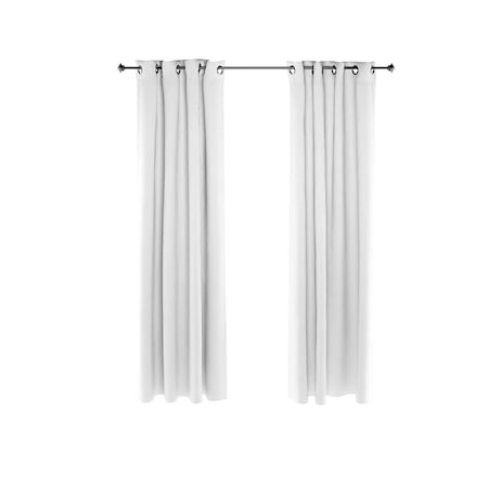 Furinno Collins Blackout Curtain, 52 x 84 in. - 2 Panels - White 2-FC66004WH