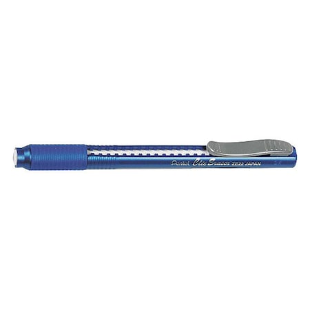 Pentel Retractable Eraser, Blue/White PENZE22C