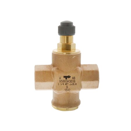 Honeywell 1.25 in. 3-WAY VALVE, 18CV V5863A3036